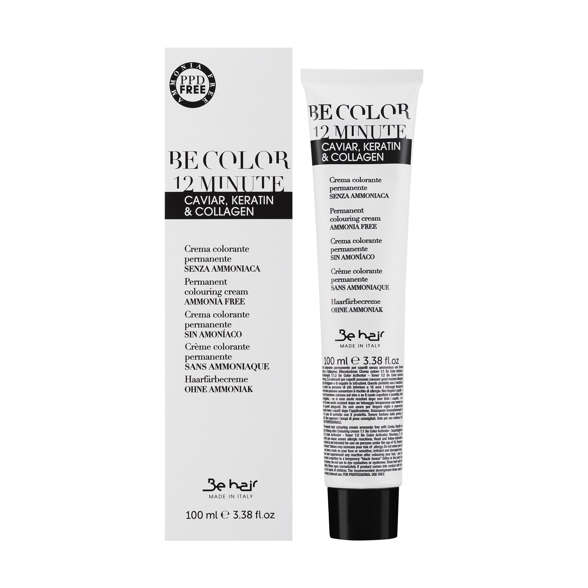 Напівперманентна крем-фарба для волосся Be Hair Be Color Permanent Colouring Cream 12 Minute 9.8 Very Light Blonde Beige, 100 мл